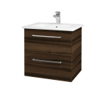 Dřevojas - Umyvadlová skříňka GIO SZZ2 60 - D06 Ořech / Úchytka T04 / D06 Ořech 82874E