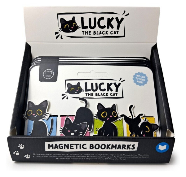 Záložky do knihy magnetické 4ks - Kočka