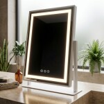 REA - Zrcadlo LED LUMI White 30x40cm HOM-01800