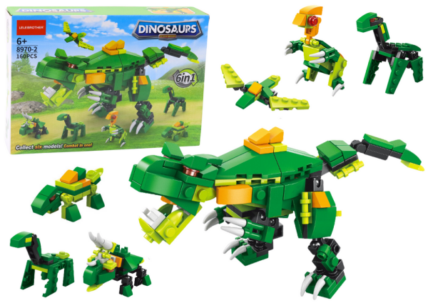 Mamido Stavebnice dinosaurus 6v1