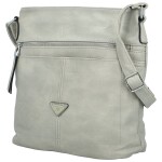Trendy dámská koženková crossbody kabelka Skyler, šedá
