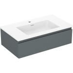 MEXEN/S - Orio koupelnová skříňka 80 cm s umyvadlem Otis, 1 šuplík, grafit mat/bílá mat 91A10-08023-1-BF66-W18M01