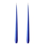 Ester & erik Svíčka Taper 32 cm – 48 Cornflower – set 2 ks, modrá barva, vosk