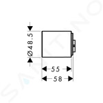 AXOR - ShowerCollection Prodloužení pro termostatový modul, chrom 10790000