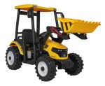 Mamido Dětský elektrický traktor MEGA D68 24V s přívěsem žlutý