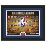 Obraz NBA NBA Highland Mint Logos & Team-Used Basketball