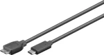 MicroConnect kabel USB C (M) - microUSB3.0 B (M) 0.6m černá / 5000Mbit/s (USB3.1CAMIB3.06)