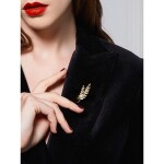 Brož s perlou a Swarovski Elements krystaly Sophie, Bílá/čirá