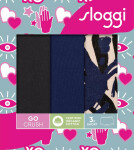 Dámské kalhotky GO Crush Short C3P - BLUE - modré M008 - SLOGGI BLUE L