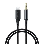 Choetech AUX007 Lightning (M) - Jack 3.5mm (M) 1 m černá / Audio kabel / propojovací