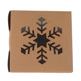 Cake star Vánoční krabička- "vločka" 10x10x6,3cm