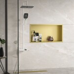 REA - Zápustná police pro vestavbu 30x60 broušené zlato REA-05608