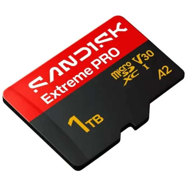 SanDisk Extreme PRO microSDXC 1TB + adaptér / Class 10 / UHS-I / U3 / čtení: až 250 MB/s / zápis: až 170 MB/s (SDSQXCJ-1T00-GS6MA)
