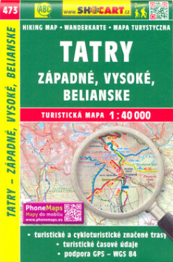 Vysoké Tatry Západné, Belianské 1:40 000