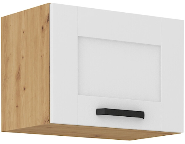 Horní skříňka nad digestoř Luna 50 GU-36 1F Barva korpusu: Dub artisan, Barva dvířek: Bílá