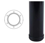 Strong stolová noha černá lesk 820x60 (290667)