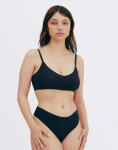 Organic Basics Naked Rib Thong 3-pack Black / Walnut / Hazelnut L