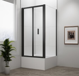 POLYSAN - DEEP BLACK obdélníkový sprchový kout 1000x900 L/P varianta, čiré sklo MD1910B-02