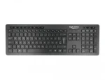 Delock černá / Klávesnice / Bezdrátová 2,4 GHz / QWERTZ / DE / Tichá (12004)