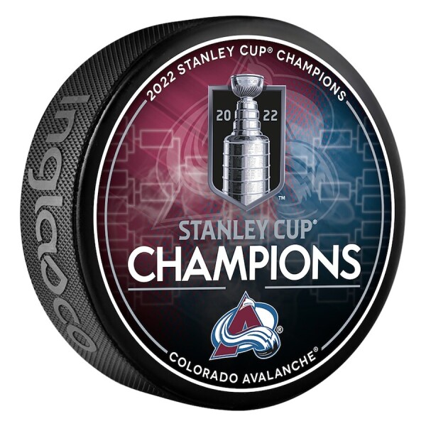 Inglasco / Sherwood Puk Colorado Avalanche NHL 2022 Stanley Cup Champions Logo Hockey Puck