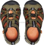 Dětské sandály Keen Seacamp II CNX children dark olive/gold flame Velikost: 30