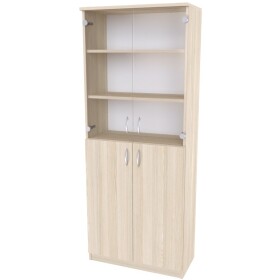 Nábytek Mikulík Skříň program sektor č.9 prosklená - hl. 34,5 cm Rozměry: (š x h x v): 80 x 34,5 x 175 cm