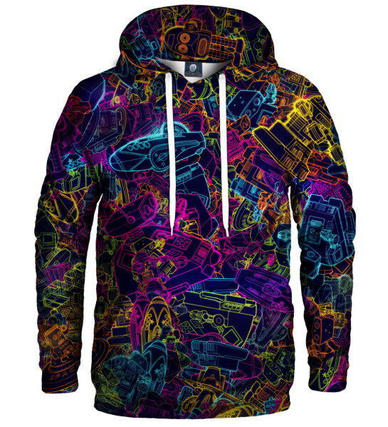 Aloha From Deer Neon Robo Hoodie H-K AFD771 Purple