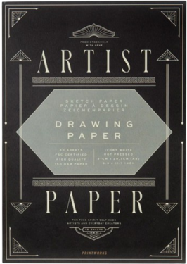Printworks Printworks, PW00573, Drawing paper, blok papíru slonová kost, A4, 150 g, 50 listů