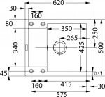 FRANKE - Maris Fragranitový dřez MRG 611-62, 62x50 cm, bílá-led 114.0284.758