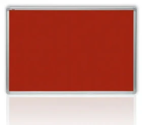 2x3 Filcová tabule v hliníkovém rámu 120x180 cm červená (5907627306162)