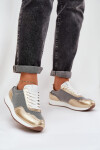 Kožené Sportovní Boty Sneakers Dámské D&A LR51-847 Zlaté 39