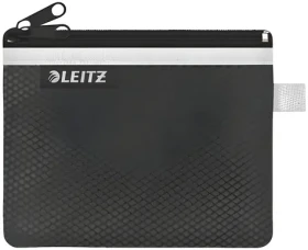 Leitz WOW černá / Dvojitá textilní kapsa / velikost S / síťovina, nylon / 140 × 105 mm (40110095)