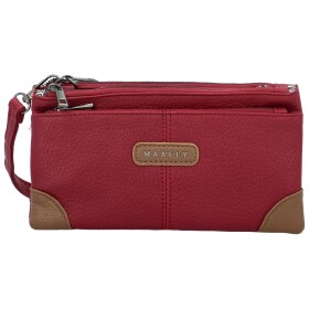 Stylová dámská koženková crossbody kabelka MaxFly Gimalli, tmavě červená