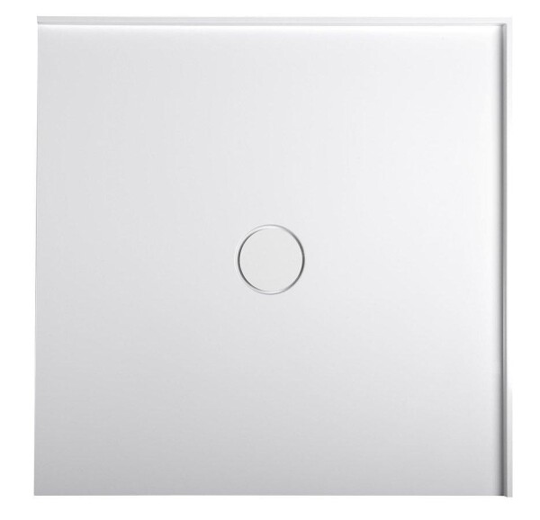 POLYSAN - MIRAI sprchová vanička z litého mramoru, čtverec 90x90x1,8cm, bílá 73165