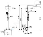 HANSA - Electra Termostatická elektronická umyvadlová baterie, bateriové napájení, Bluetooth, matná černá 9210221933