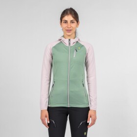 KARPOS Odle Evo W Hoodie Full Zip Fleece, Hedge/Lilac velikost: S