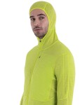 ICEBREAKER Mens Merino 200 Realfleece™ Descender LS Zip Hoodie, Hyper velikost: M