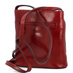 Luxusní dámská kožená crossbody kabelka Sweara, červená
