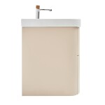 Koupelnová skříňka s umyvadlem a baterií SAT Fusion 77,5x53x45 cm pískově béžová mat SATFUSION280BEUBA SATFUSION280BEUBA