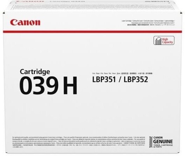 Canon CRG-039H, černý, 0288C001 - originální toner