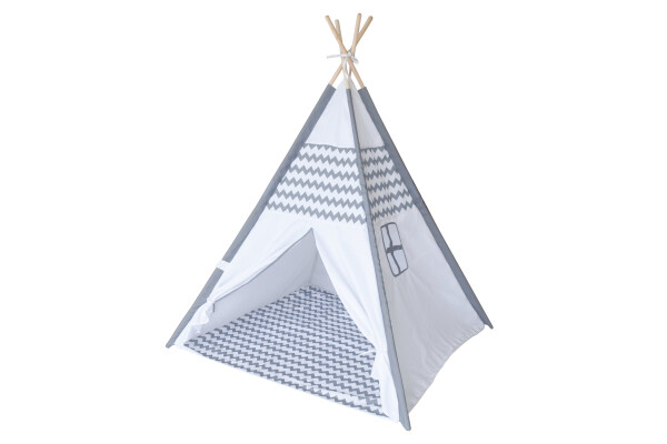 Stan indiánský 120x120x150 cm šedý