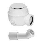 OMNIRES - sifon pro vany a sprchové vaničky průměr 52 mm, bílá lesk /BP/ WB01XBP