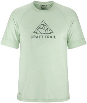 Běžecké tričko CRAFT ADV Trail Wool SS zelené Velikost textilu: