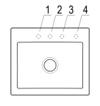Keramický dřez Villeroy & Boch Subway 60 S, 330901KR, Cream 330901KR