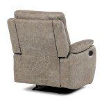 TV a relaxační křeslo s manuálním ovládáním, potah lanýžová látka v dekoru vintage