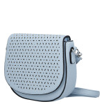 Moderní dámská koženková crossbody kabelka Lydie, světle modrá