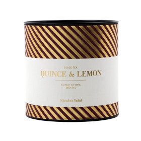 Nicolas Vahé Černý čaj Kdoule a Citron – 20 x 1,5 g, zlatá barva, papír
