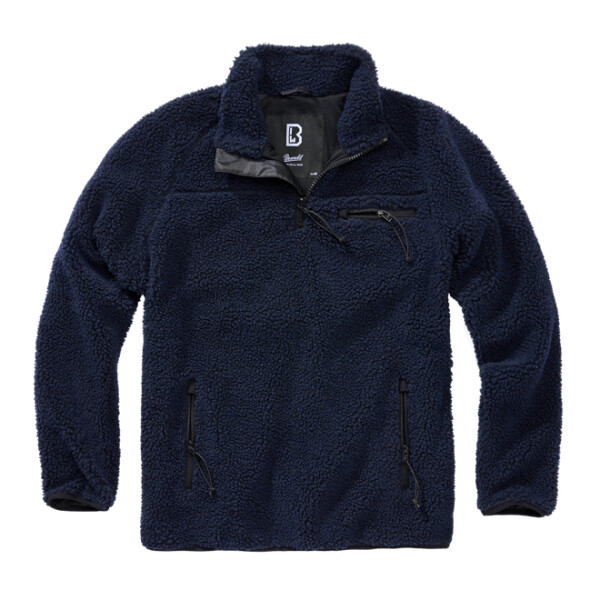 Brandit Svetr Teddyfleece Troyer navy L