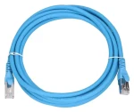 Extralink Cat6a modrá / Patch kabel / S/FTP / RJ-45 / 3 m / 10 Gbit/s