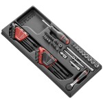 BOSCH 2607017160 / Sada bitů a nástrčných klíčů (27ks) / 19x bit / 5x nástrčný klíč / 1x ráčna / 1x držák / 1x adaptér (2607017160)